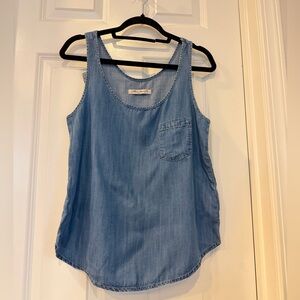 Mavi Light Blue Denim Tank Top